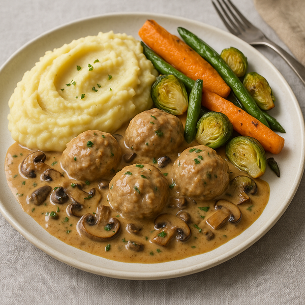 Filet de porc, sauce forestière