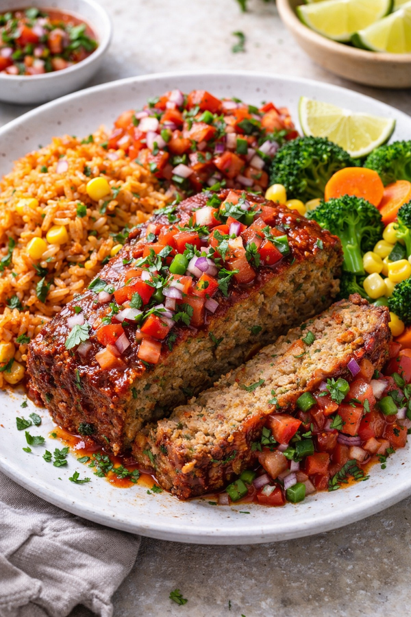 Pain de viande à la mexicaine