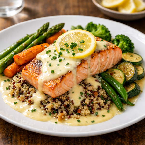 Filet de saumon à la dijonnaise