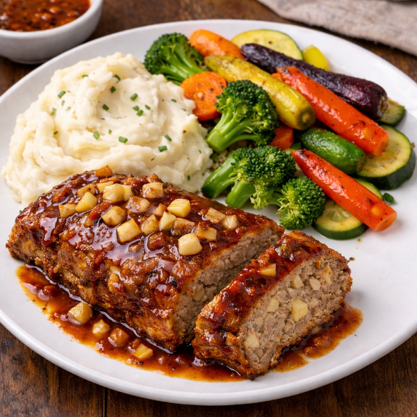Pain de viande érable et pommes