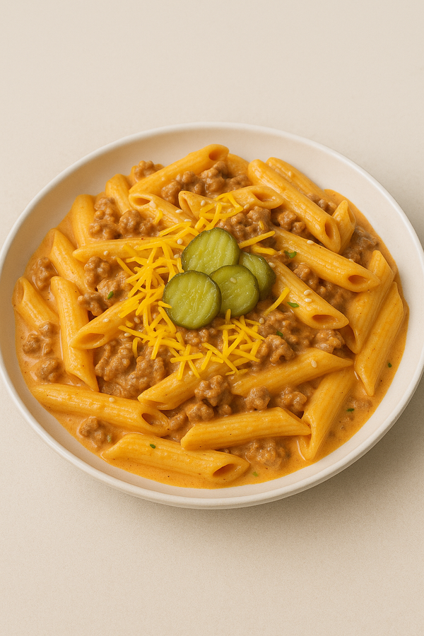 Penne, sauce style ''Big Mac''
