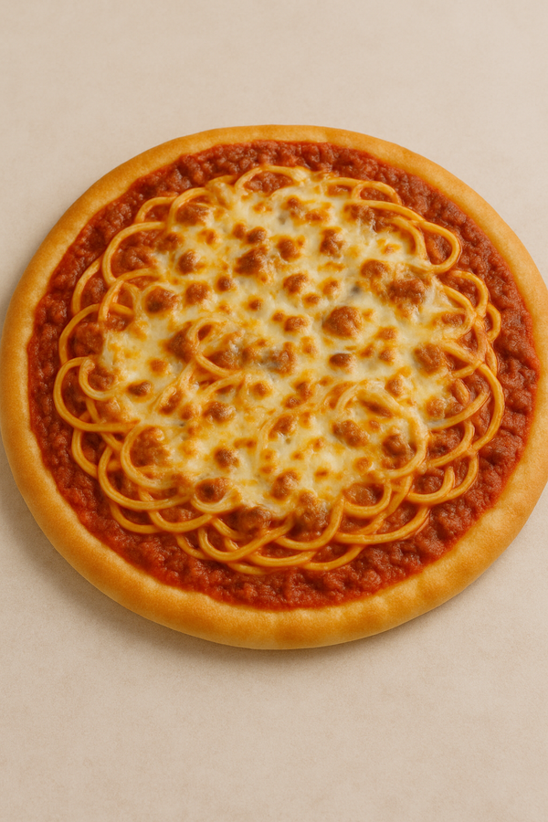 Pizzaghetti sur pain naan
