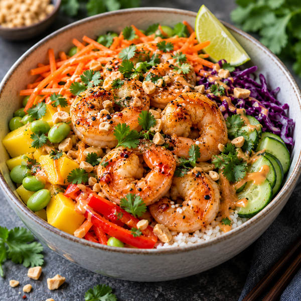 Bol fraicheur Thaï aux crevettes